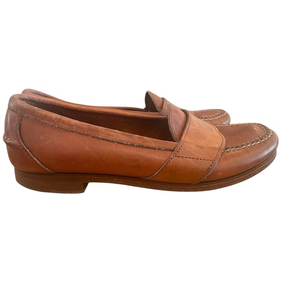 Ralph Lauren Tan Leather Loafers - Picture 5 of 12